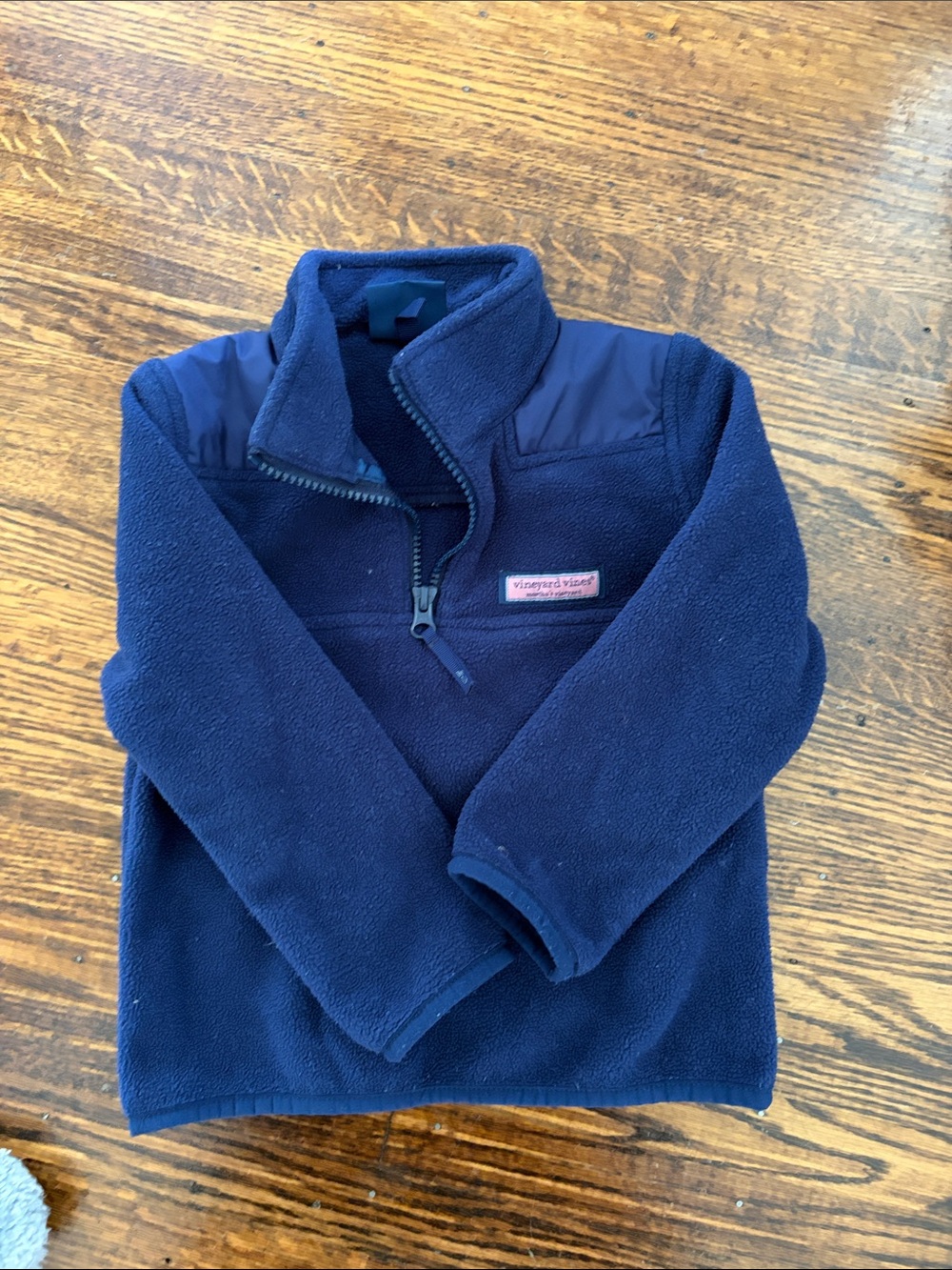 Vineyard Vines Kids Navy Half-Zip Fleece Pullover